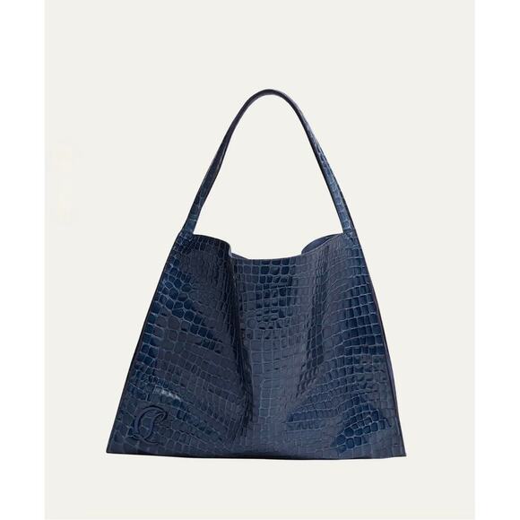 Christian Louboutin Le54 ToteBlue Alligator-Embossed LeatherNWT